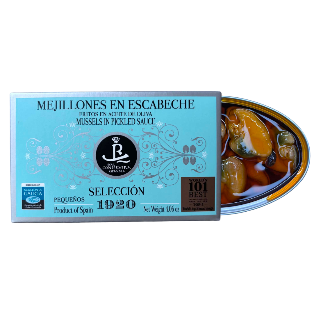 Mejillones pequeños en escabeche (110g)