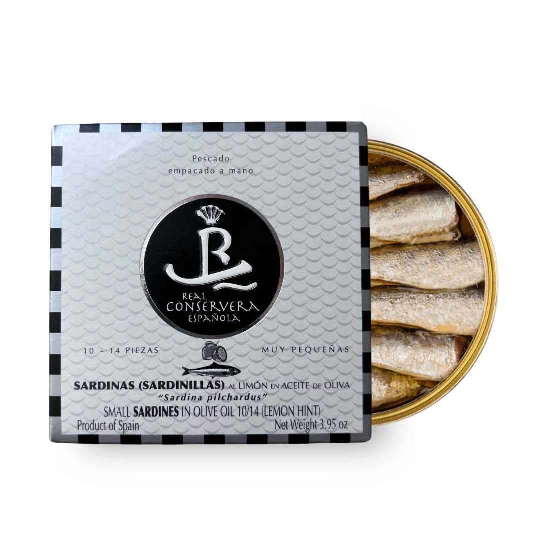 Mažos sardinės alyvuogių aliejuje su citrina „Muy Pequeñas“ (120g)