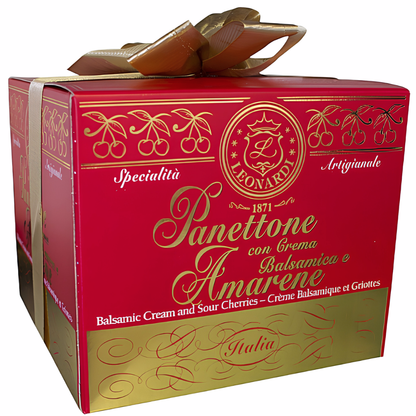 Itališkas „Panettone“ su vyšniomis ir balzaminio acto kremu, 750 g