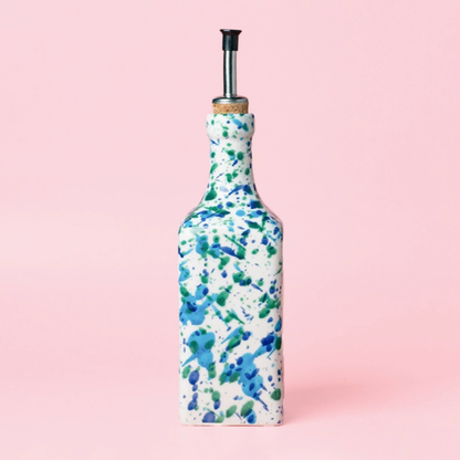Dispensador de aceite de oliva de cerámica 475 ml «Blue & Green Coral»